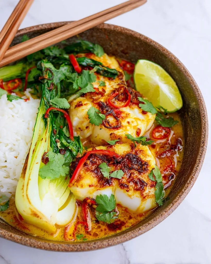 One-Pan-Coconut-Cod-with-Bok-Choy-Recipe