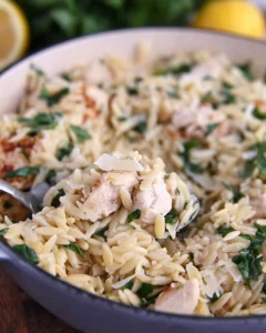 One-Pot-Lemon-Orzo-with-Chicken-Recipe