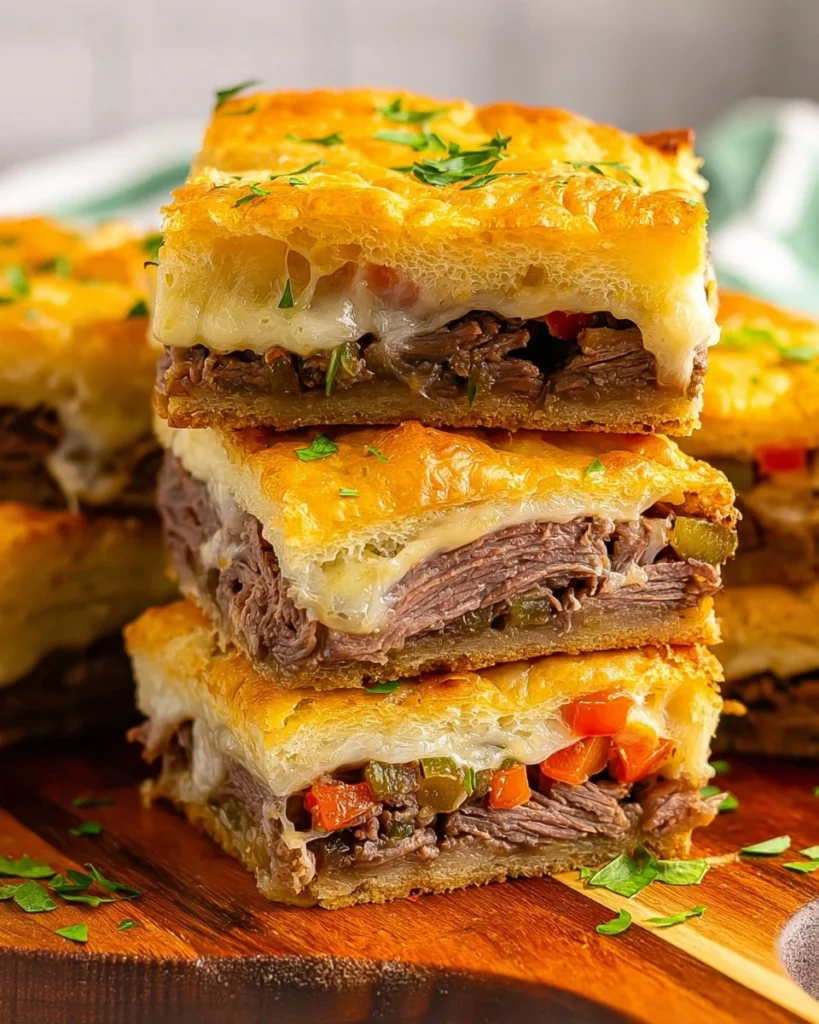 Philly-Cheesesteak-Squares-Recipe