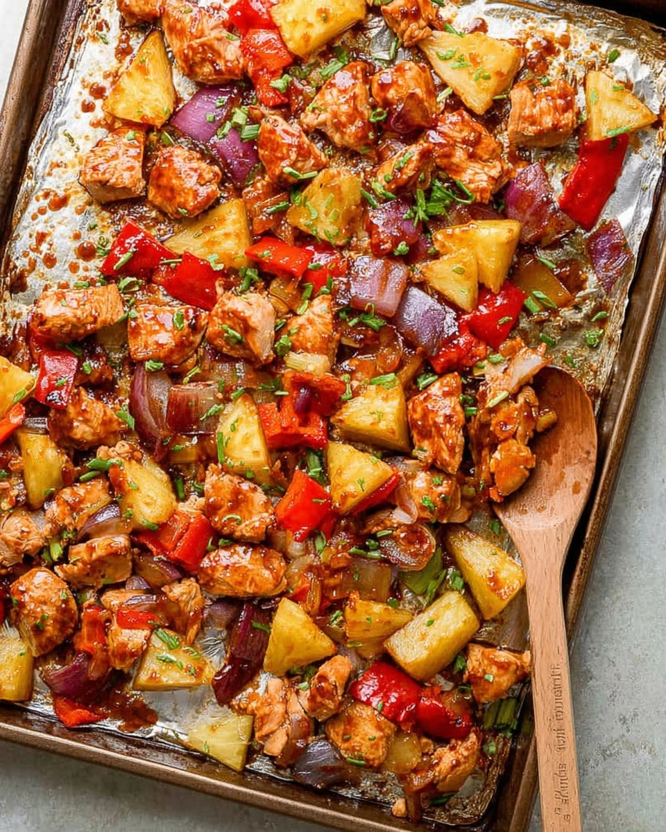 Sheet Pan Hawaiian Chicken