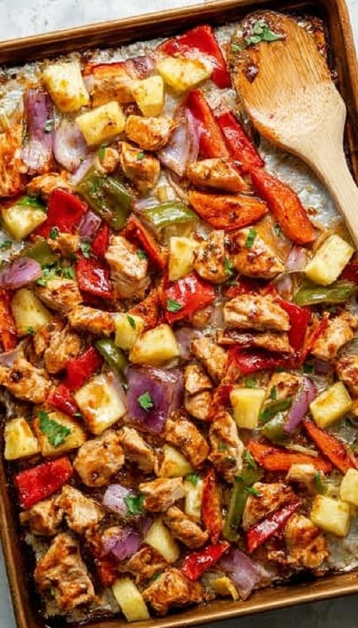 Sheet Pan Hawaiian Chicken