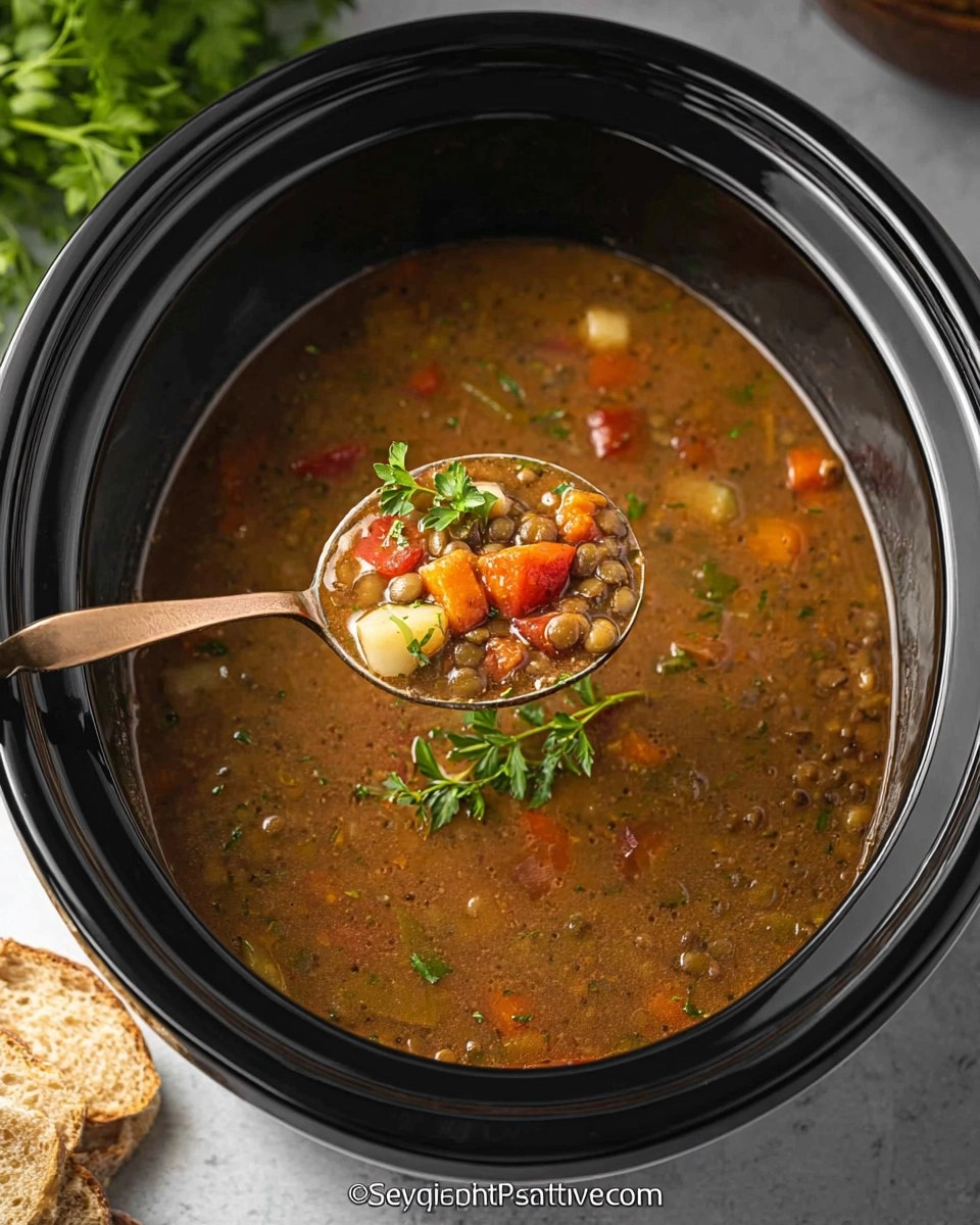 Slow Cooker Lentil Soup