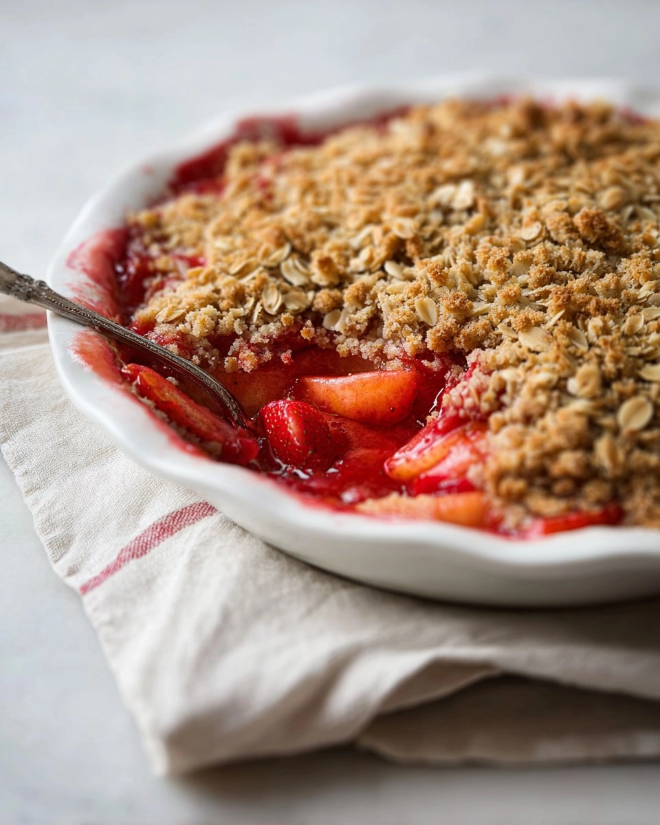 Strawberry Apple Crumble