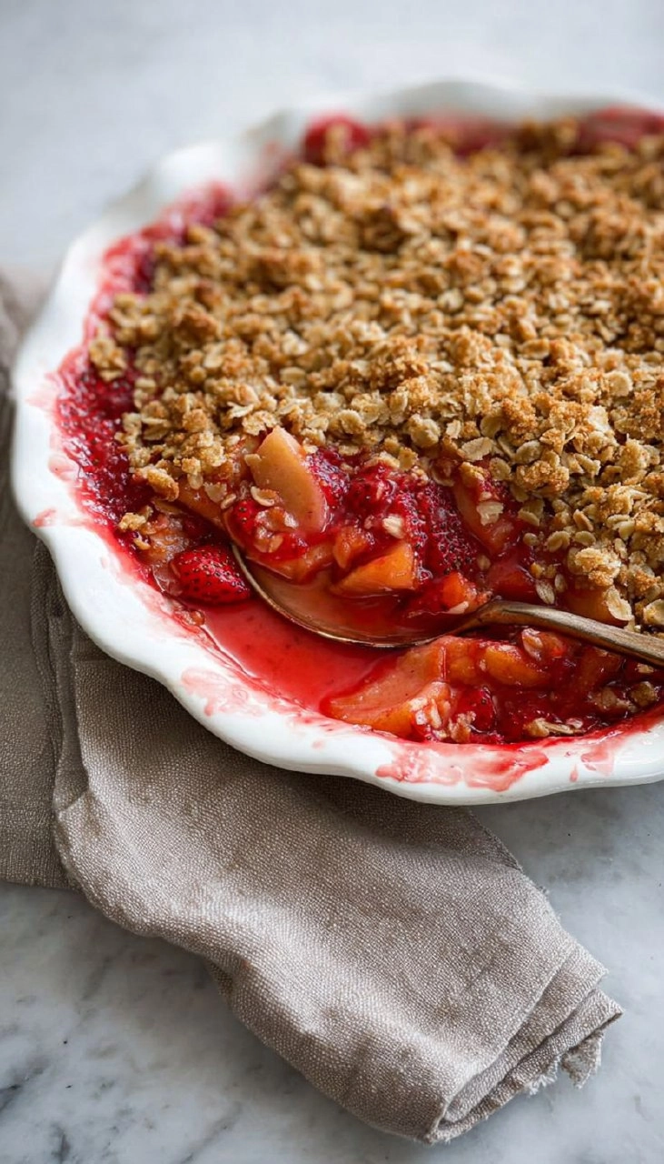 Strawberry Apple Crumble