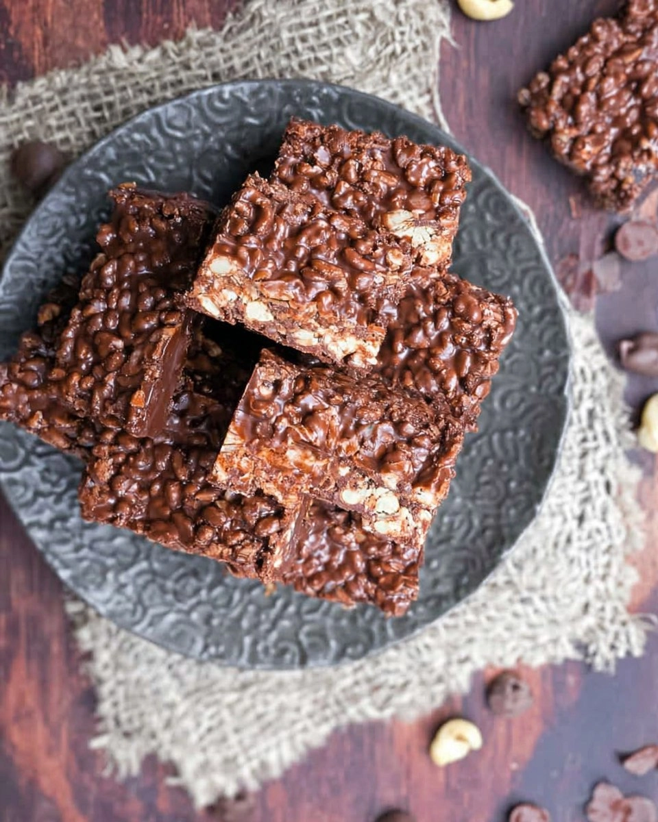 3 Ingredient Chocolate Crunch Bars