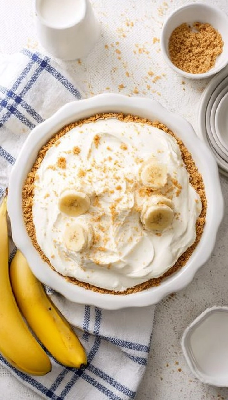 Banana Pudding Pie (No Bake)