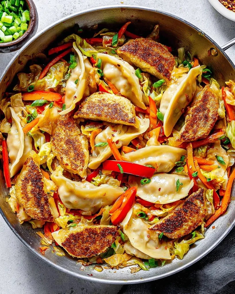 Cabbage-and-Potsticker-Stir-Fry-Recipe