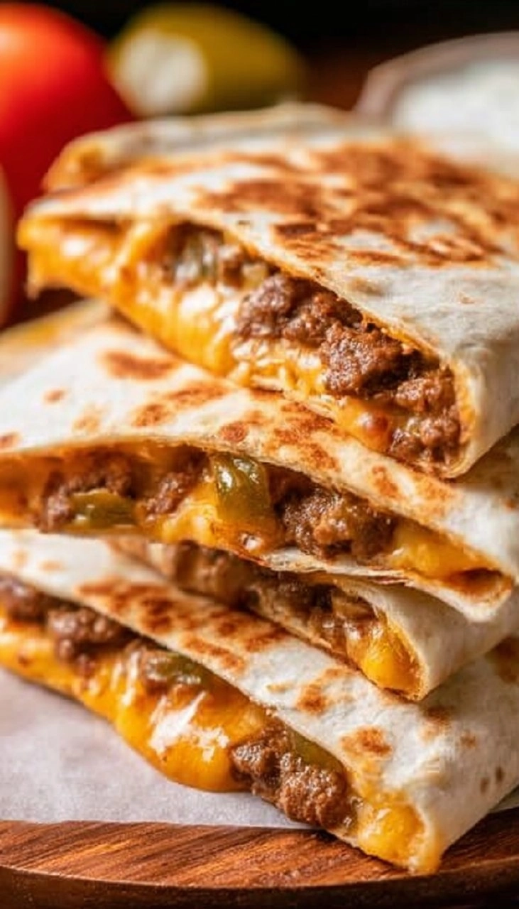Cheeseburger Quesadilla