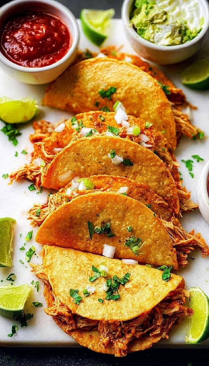 Crispy Baked Chicken Tacos