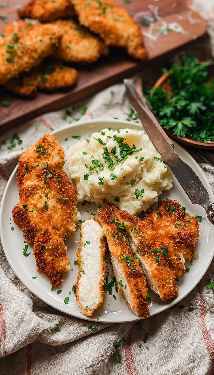 Crispy Garlic Parmesan Baked Chicken