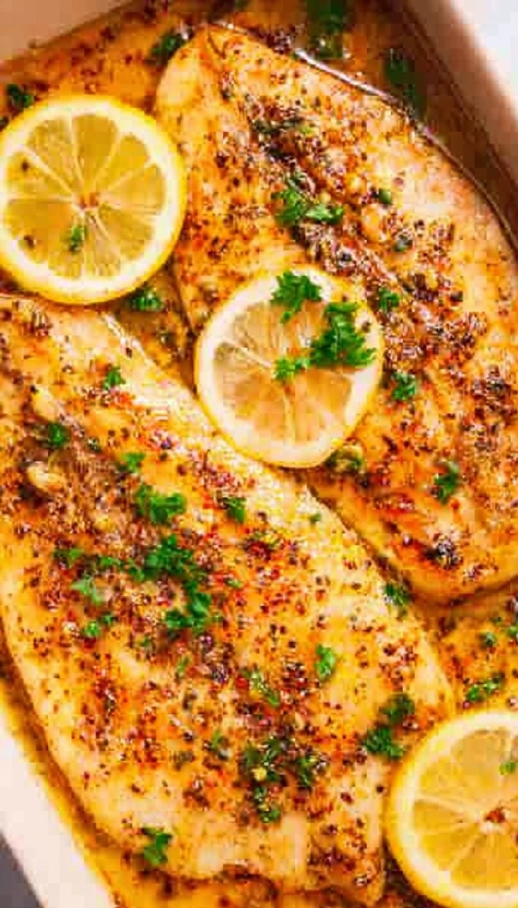 Garlic Butter Baked Tilapia
