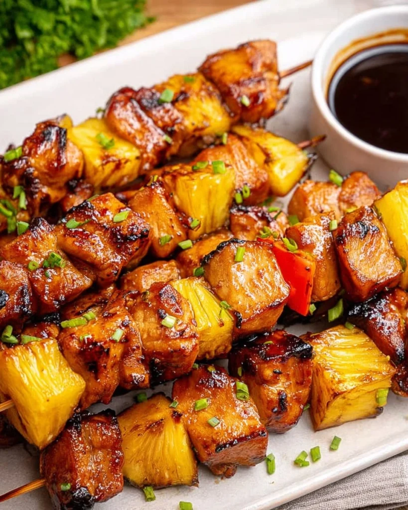 Hawaiian-Chicken-Pineapple-Kabobs-Recipe