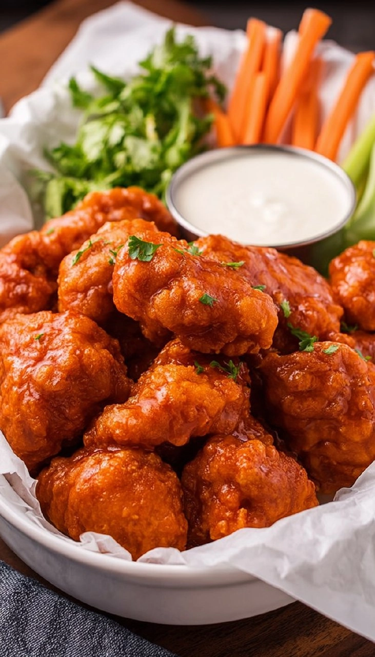 Homemade Crispy Boneless Chicken Wings
