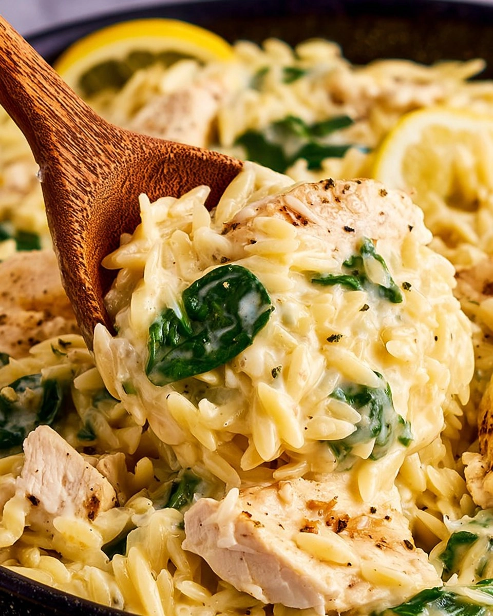Lemon Chicken Orzo Pasta