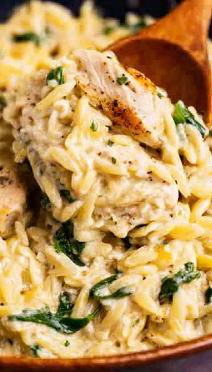 Lemon Chicken Orzo Pasta