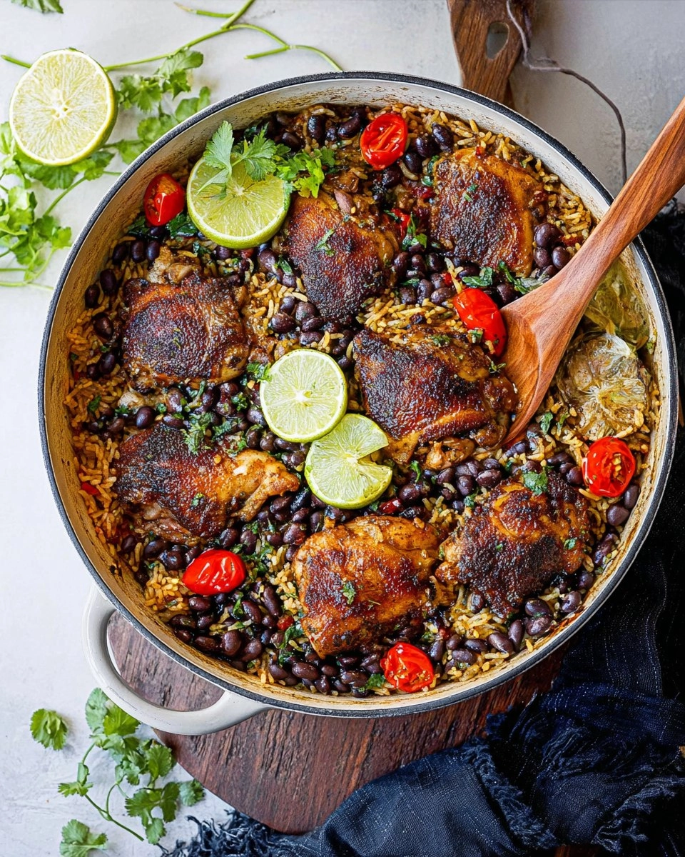One-Pan Mexican Chicken and Rice with Black Beans