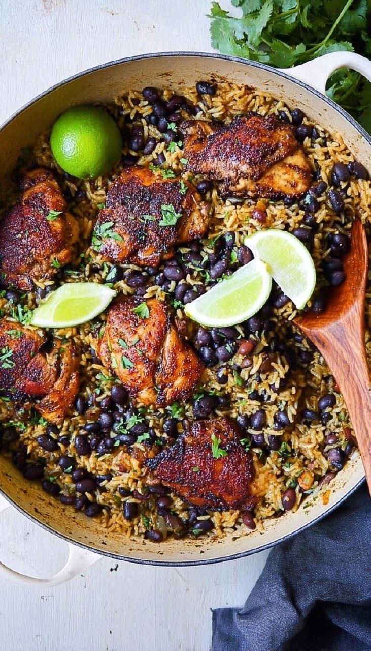 One-Pan Mexican Chicken and Rice with Black Beans