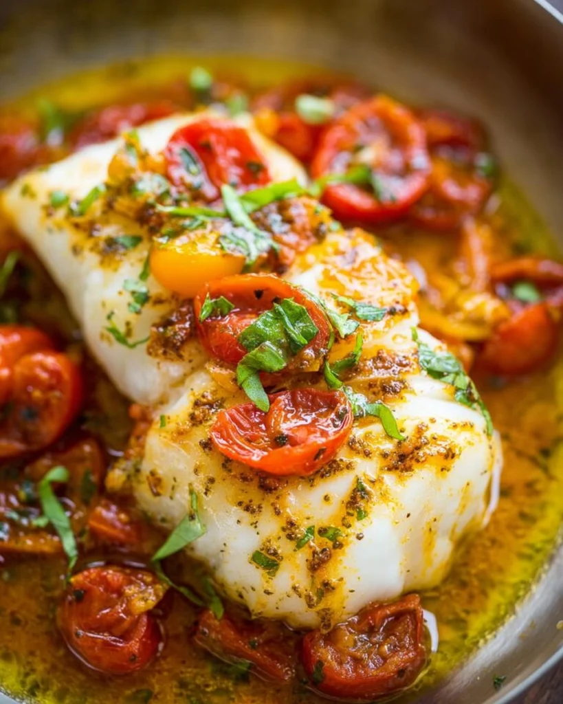 Pan-Seared-Cod-with-Tomato-Basil-Sauce-Recipe