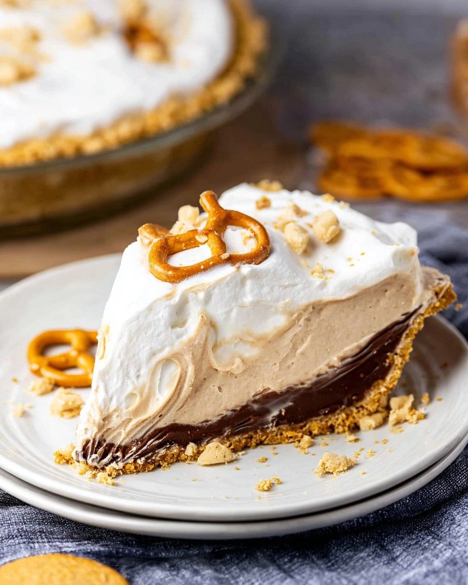 Pretzel Peanut Butter Pudding Pie