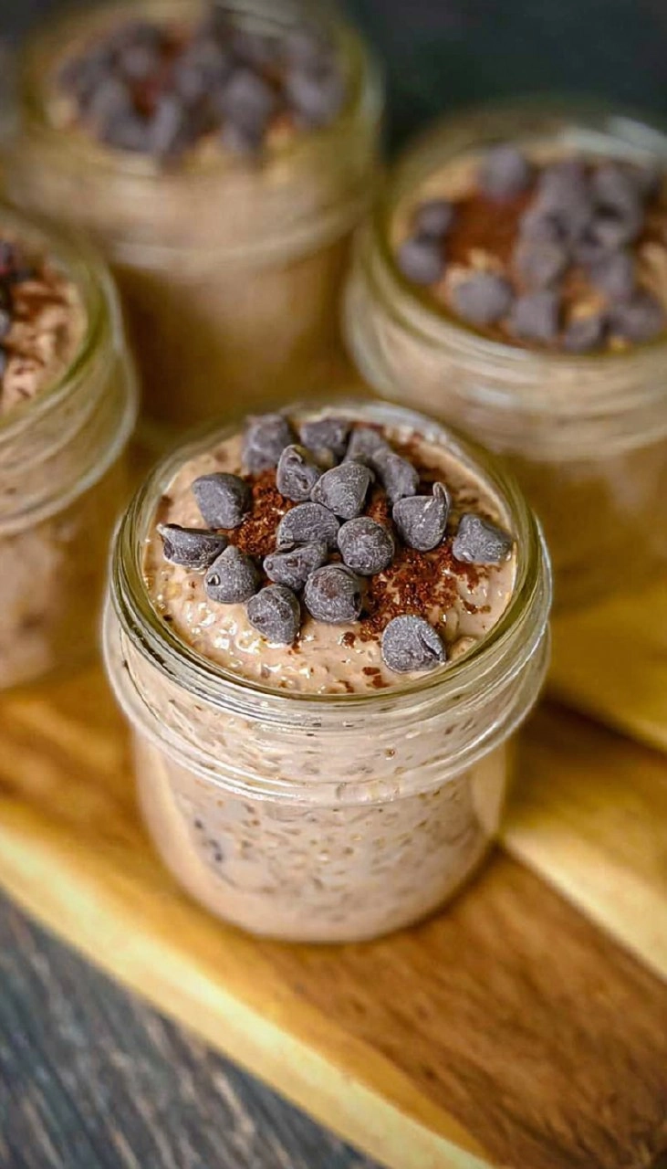 Protein Packed Overnight Brownie Oats