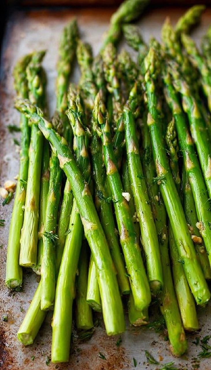 Roasted Asparagus with Garlic and Herbs