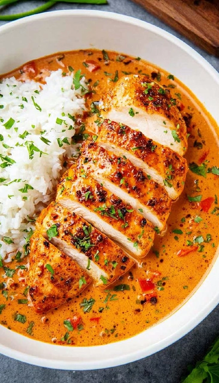 Roasted Red Pepper Skillet Chicken