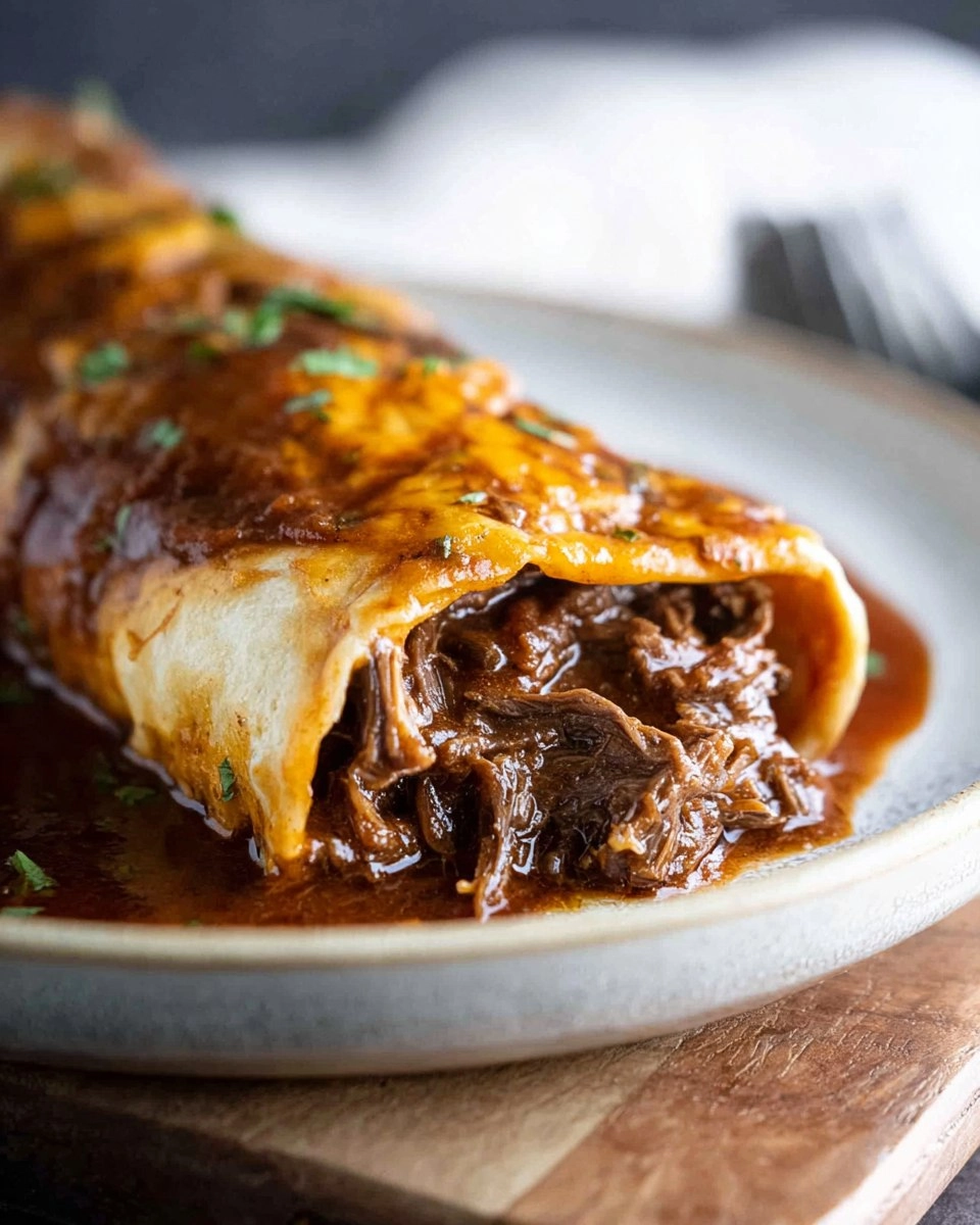 Slow Cooker Chile Colorado Burritos