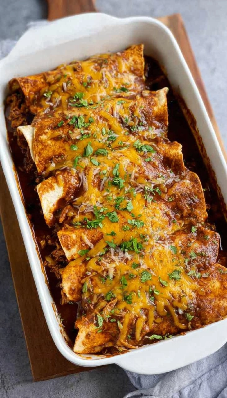 Slow Cooker Chile Colorado Burritos