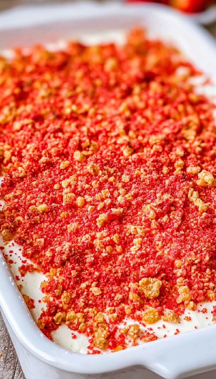 Strawberry Crunch Cake