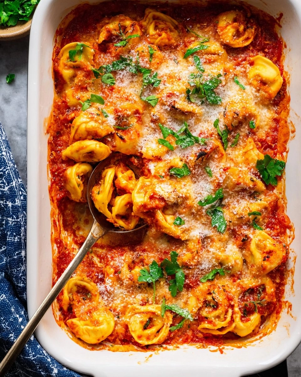 4-Ingredient Baked Tortellini