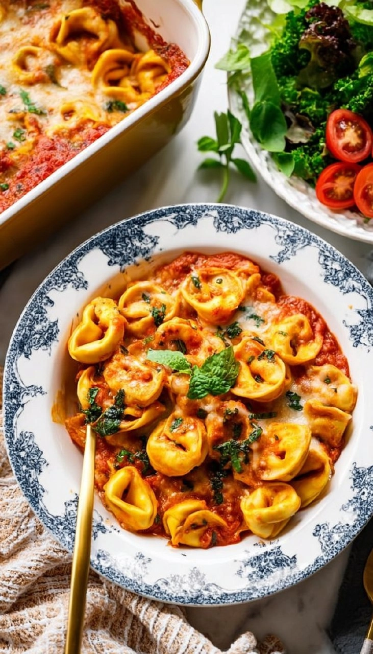 4-Ingredient Baked Tortellini