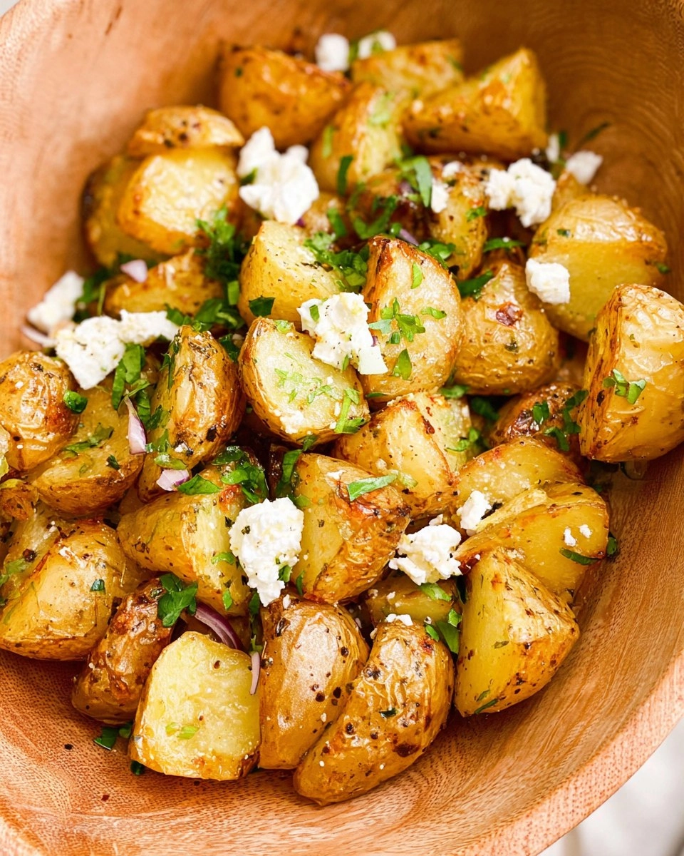 Air Fryer Baby Potatoes with Feta
