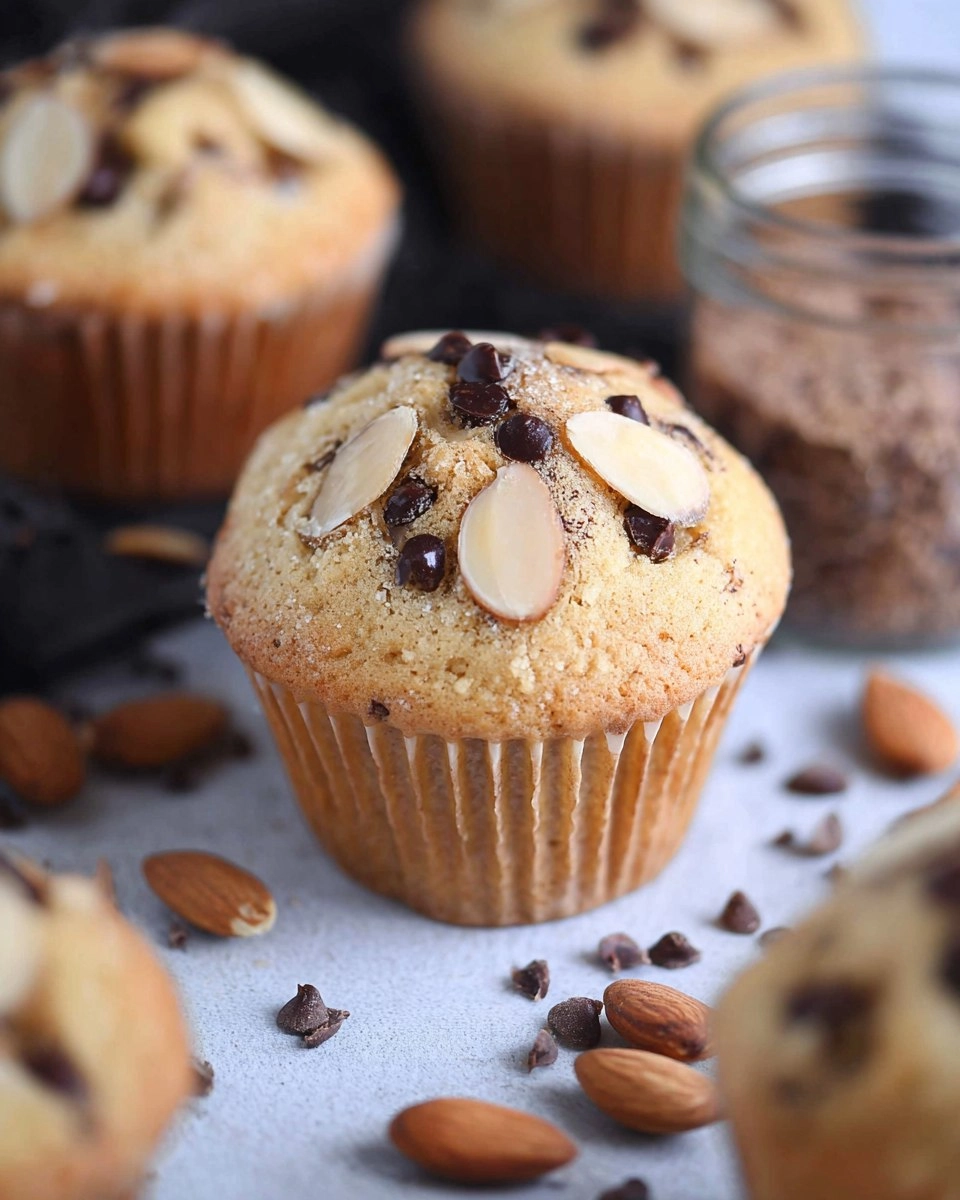 Almond Coconut Chocolate Chip Muffins