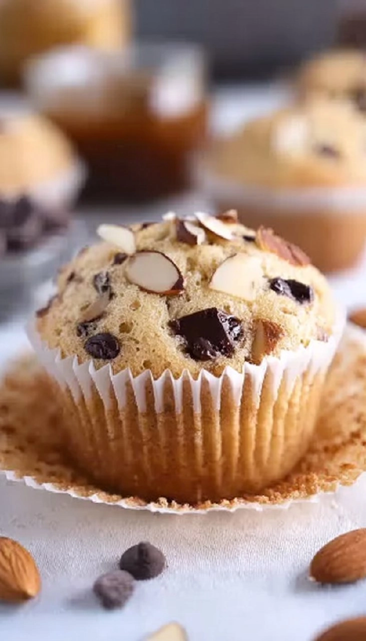 Almond Coconut Chocolate Chip Muffins