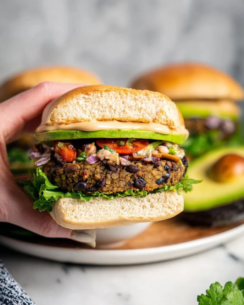 Black-Bean-Burgers-with-Chipotle-Mayonnaise-Recipe