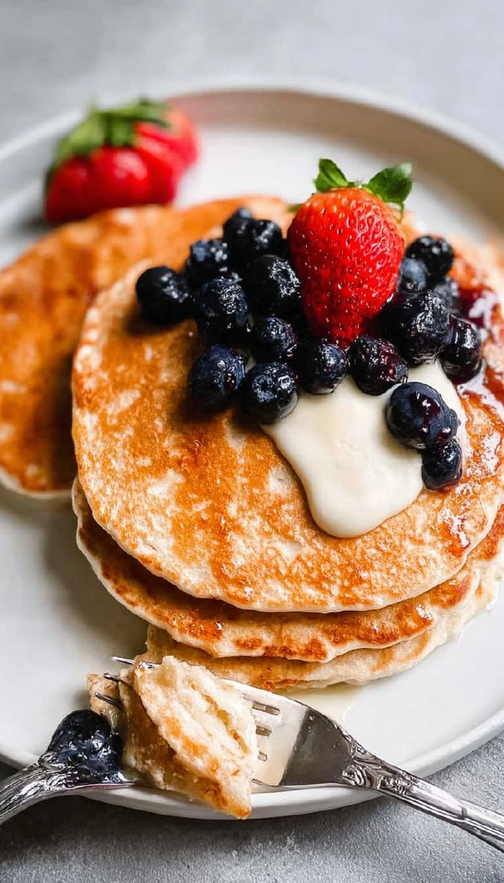 Cottage Cheese Protein Pancakes
