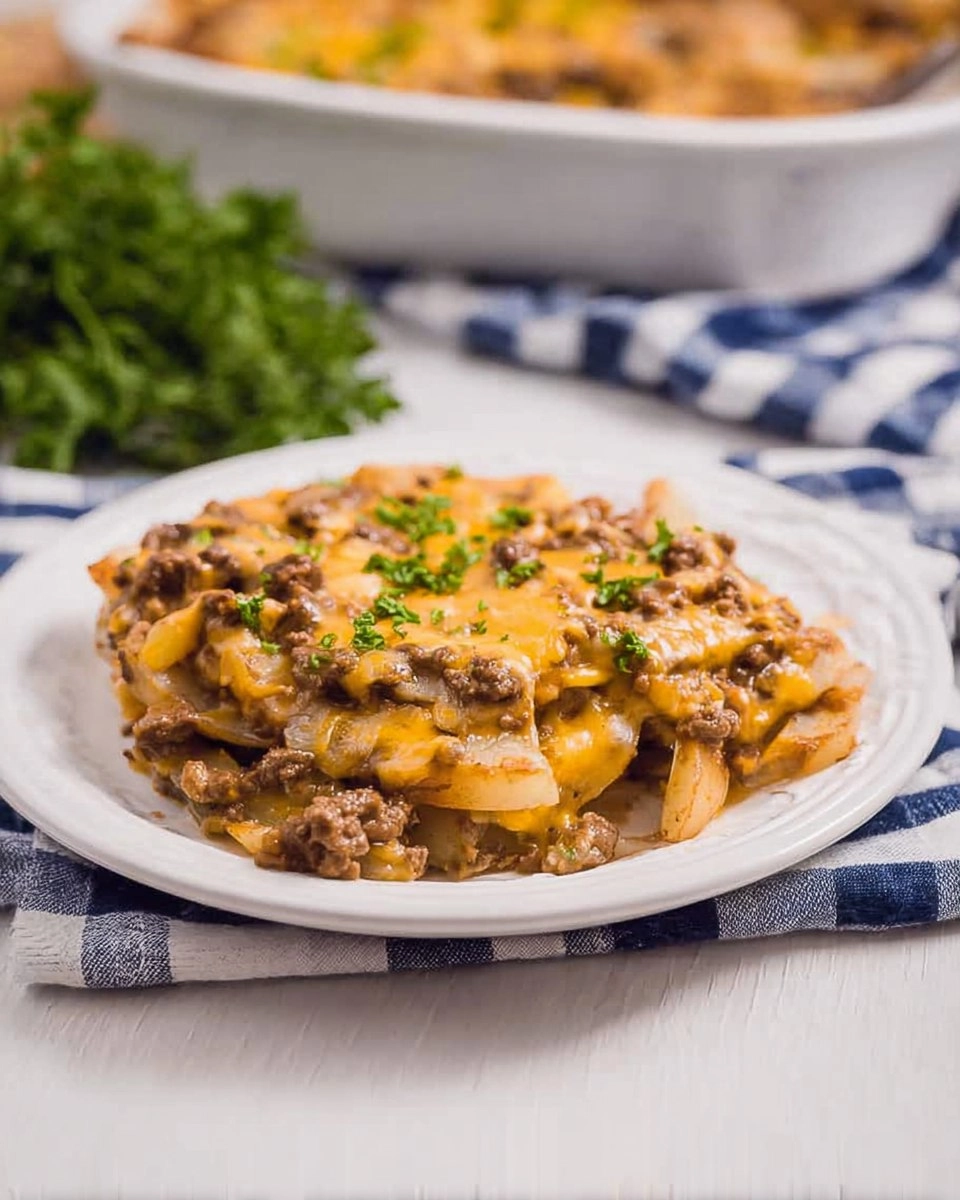 Ground Beef and Potato Casserole