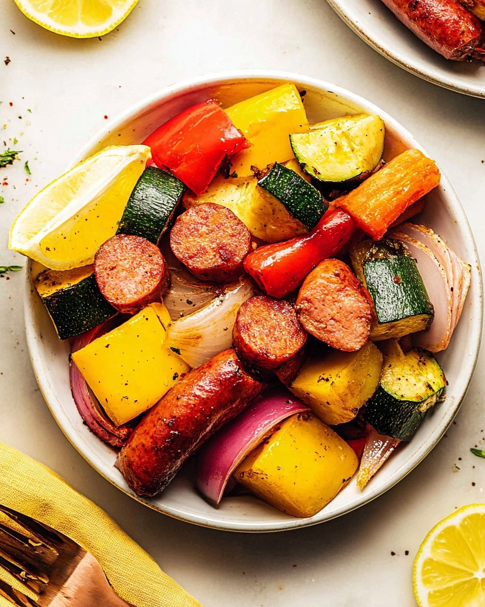 Air Fryer Sausage and Veggies