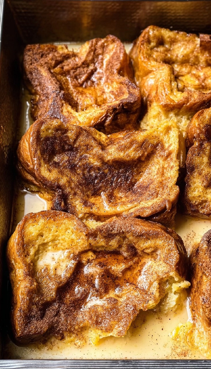 Baked Condensed Milk Cinnamon French Toast