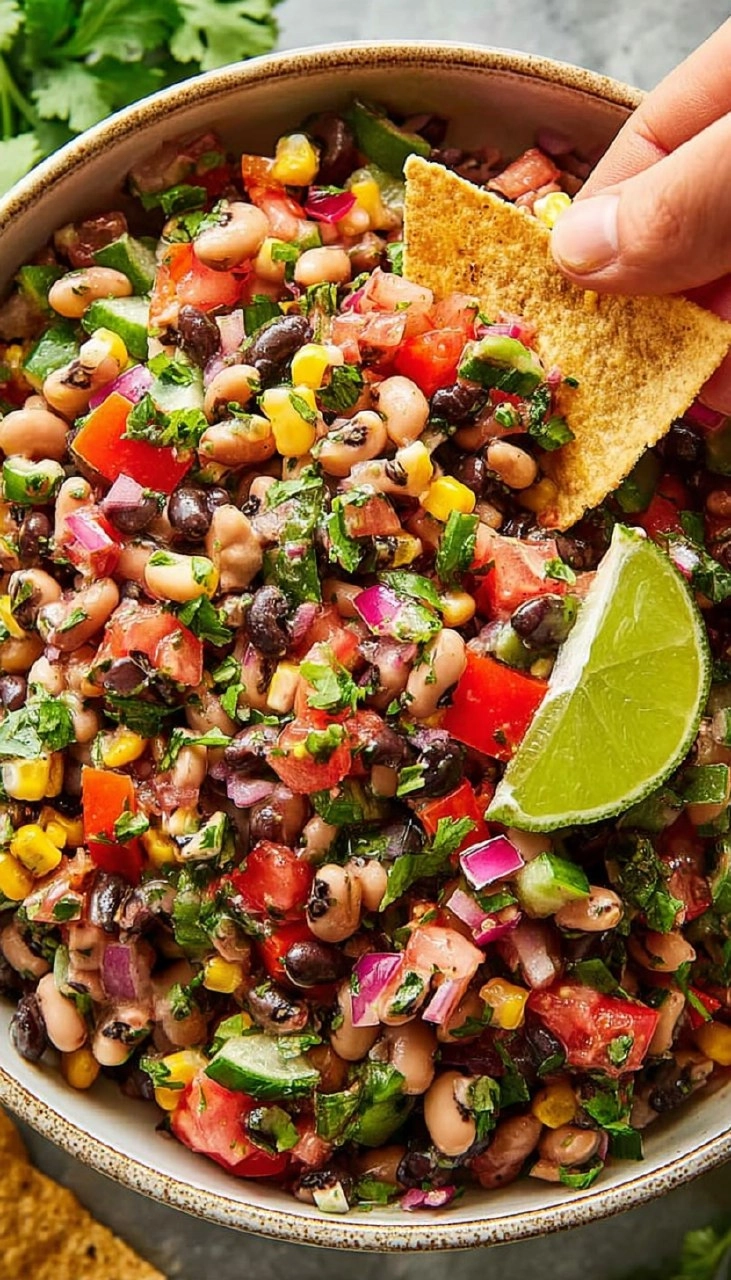 Black Eyed Pea Salad With Lime Dressing