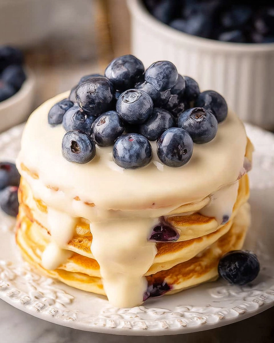 Blueberries ‘n' Cream Pancakes