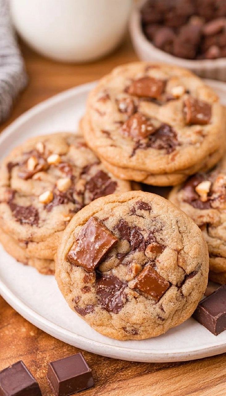 Brown Butter Chocolate Chip Toffee Cookies