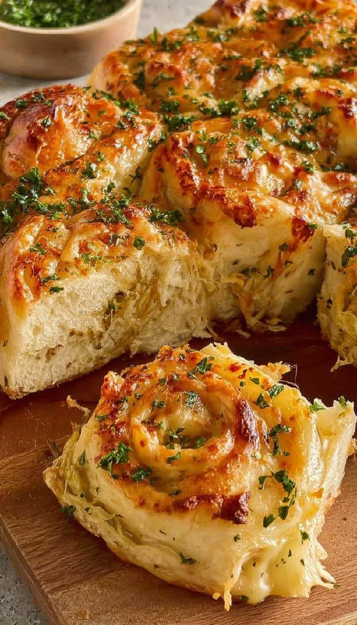 Cheesy Garlic Bread Rolls