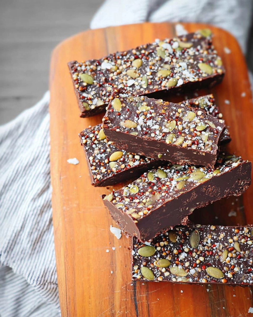 Chocolate Super Seed Fudge Bars