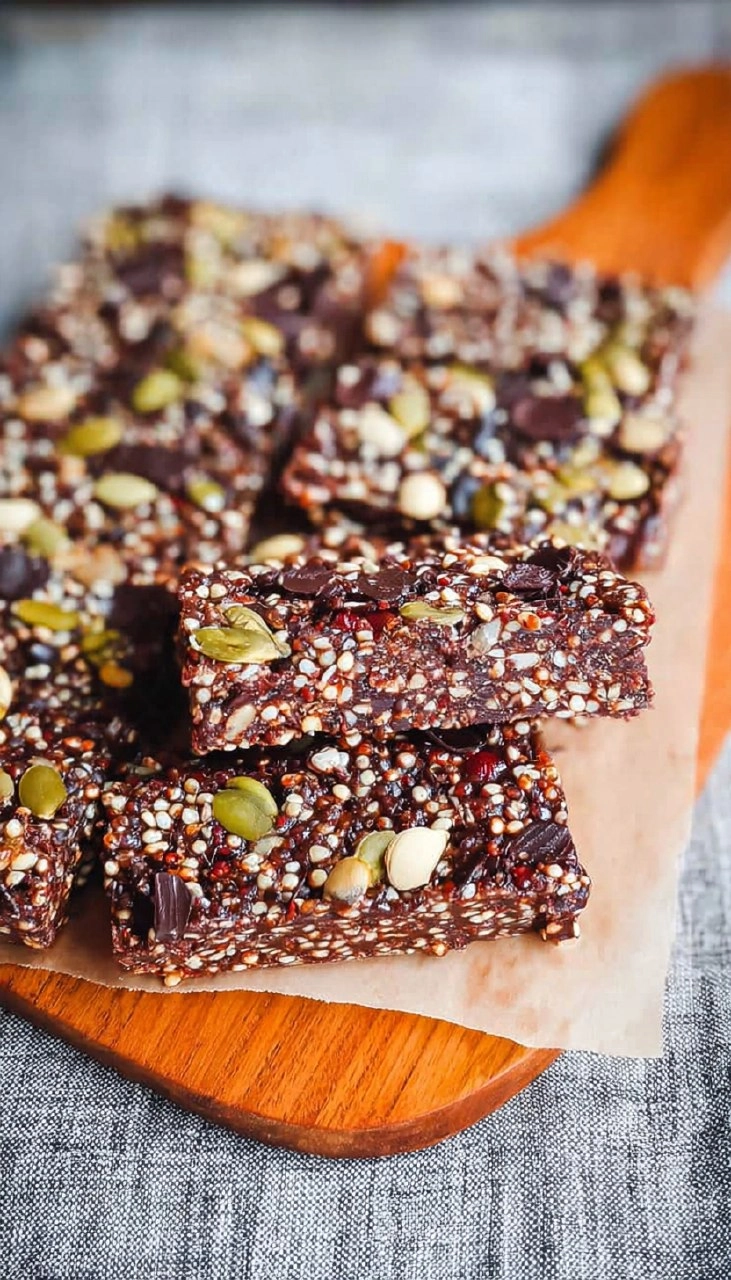 Chocolate Super Seed Fudge Bars
