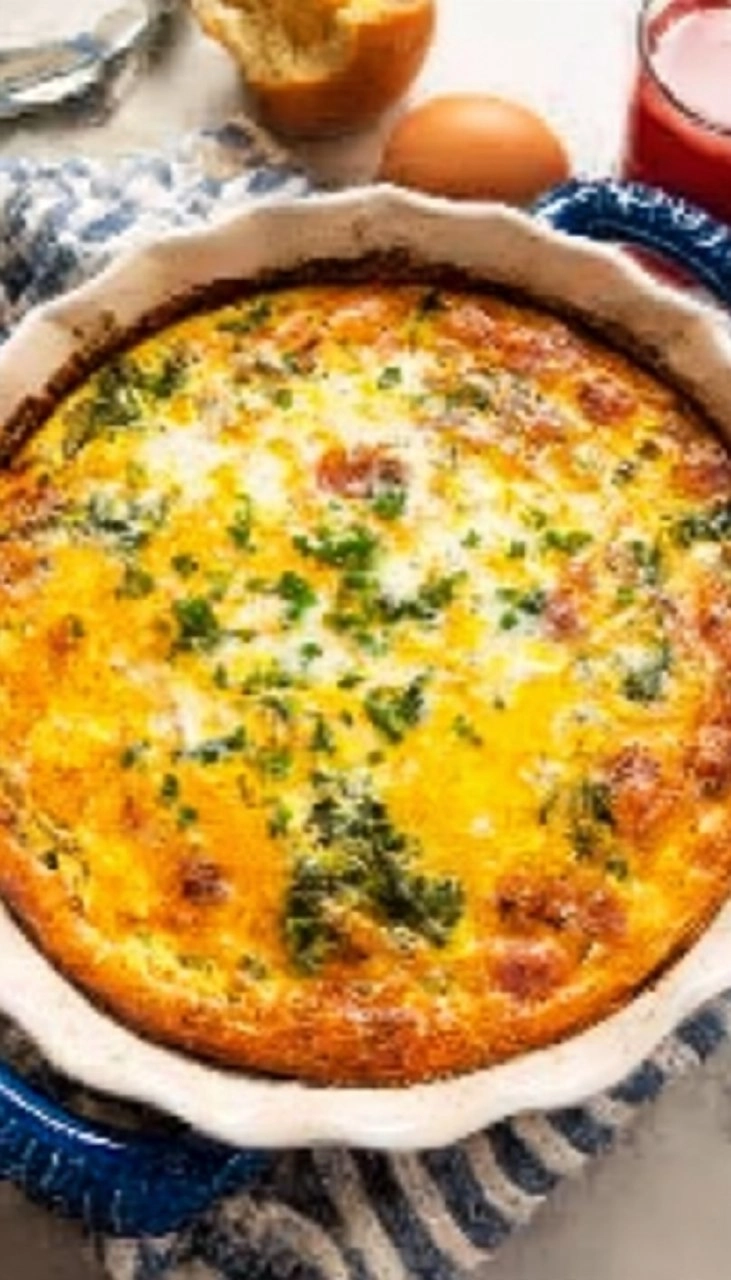Crustless Spinach Quiche