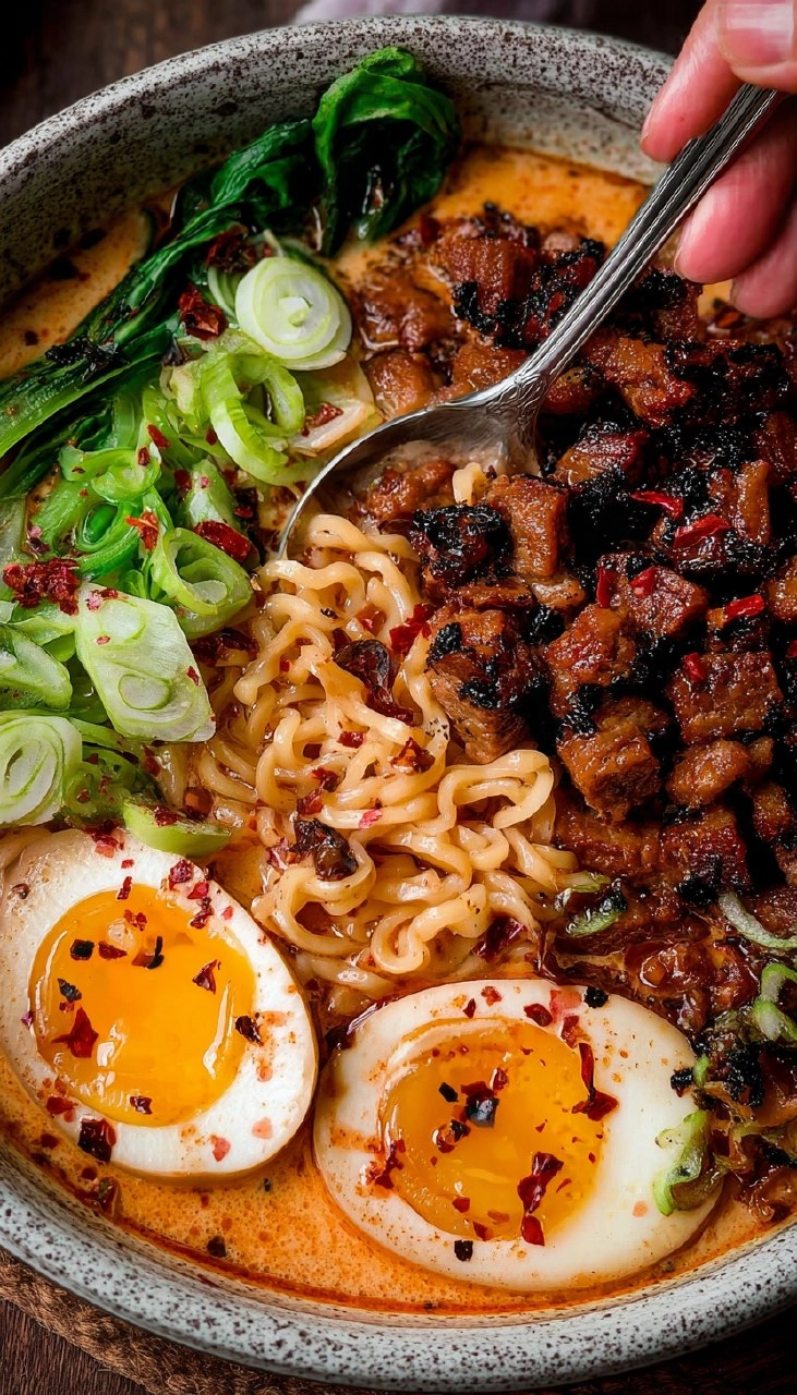 Curry Ramen with Spicy Pork
