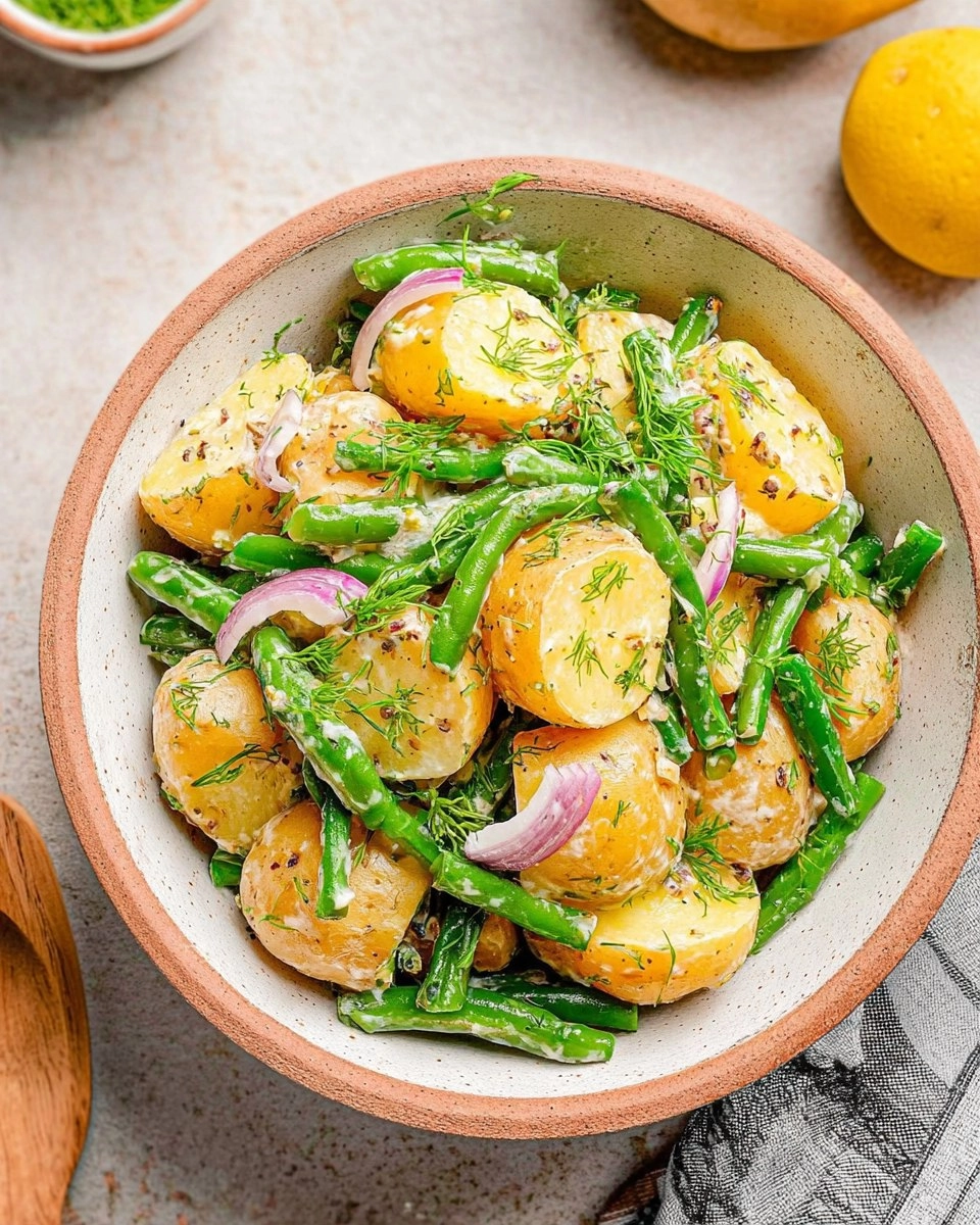 French Potato Salad with Green Beans