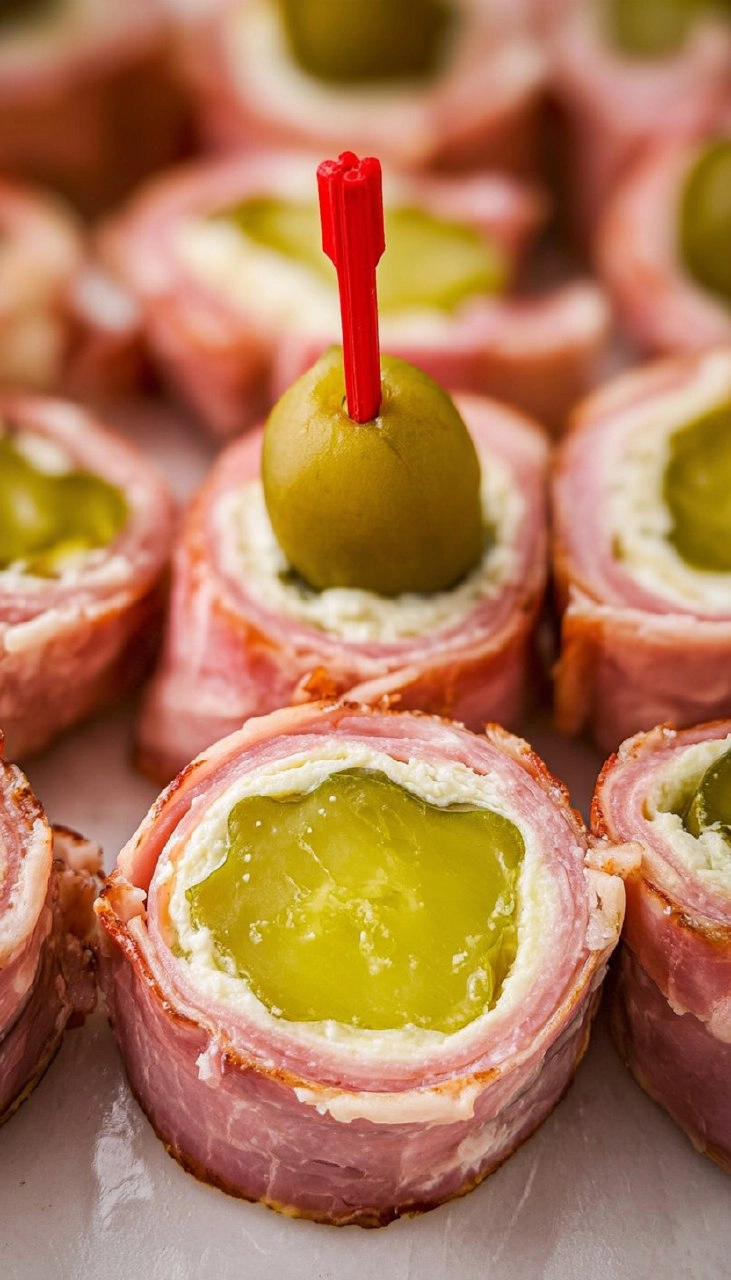 Ham and Pickle Roll Ups
