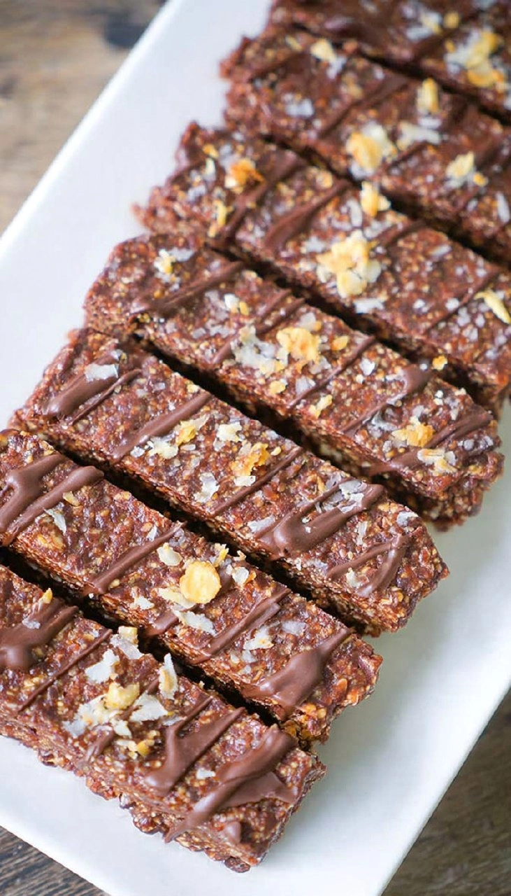 High Fiber No Bake Chocolate Brownie Protein Bars